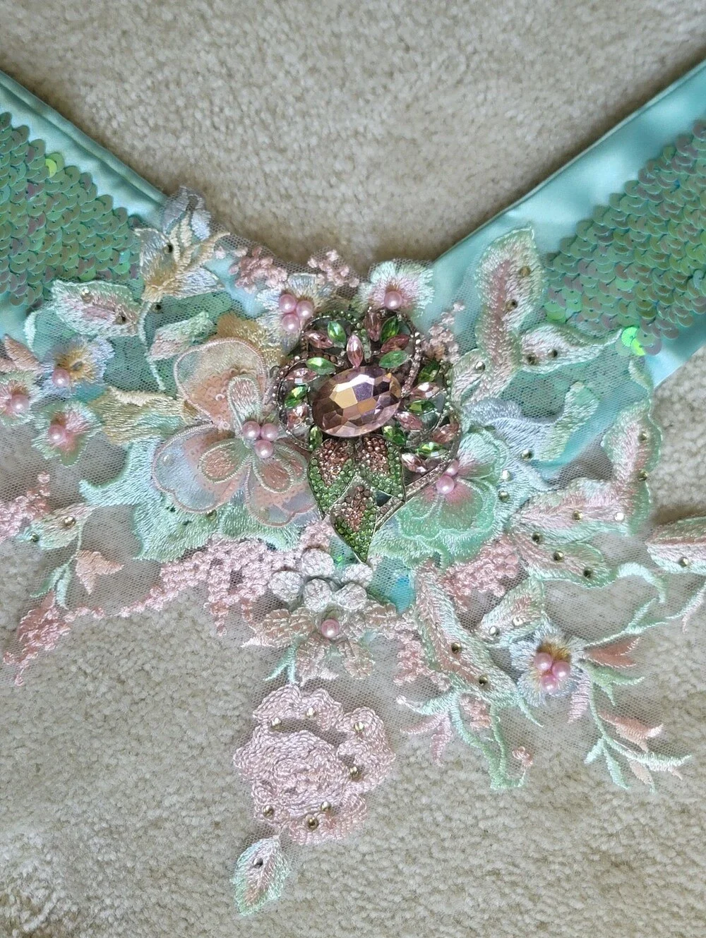 Embellished Crystal Dog Statement Collar